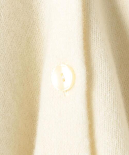 BEAUTY&YOUTH UNITED ARROWS（ビューティーアンドユースユナイテッドアローズ）の「BY ウールカシミヤワイドVネックニットカーディガン ◆（カーディガン/ボレロ・レディース・オフホワイト/ネイビー/ライム・FREE）」の8枚目の写真