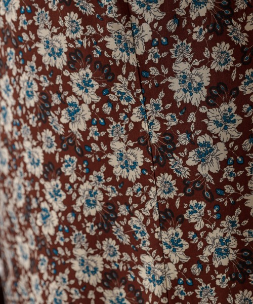 natural couture(ナチュラルクチュール)の「オリエンタル柄マーメイドフレアスカート(スカート・レディース・ブラック/ブラウン・FREE)」の10枚目の写真