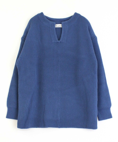 RNA-N(アールエヌエーエヌ)の「K2535 畦コットンニット(ニット/セーター・レディース・グレー/イエロー/ブルー・MEDIUM)」の16枚目の写真