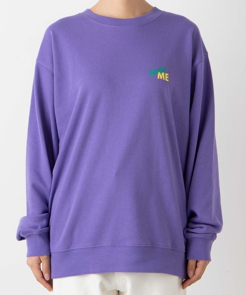 WEGO（ウィゴー）の「WEGO/アニマルモチーフプリントプルオーバー（スウェット・レディース・ライトパープル/スミクロ・SMALL/MEDIUM/LARGE）」の6枚目の写真