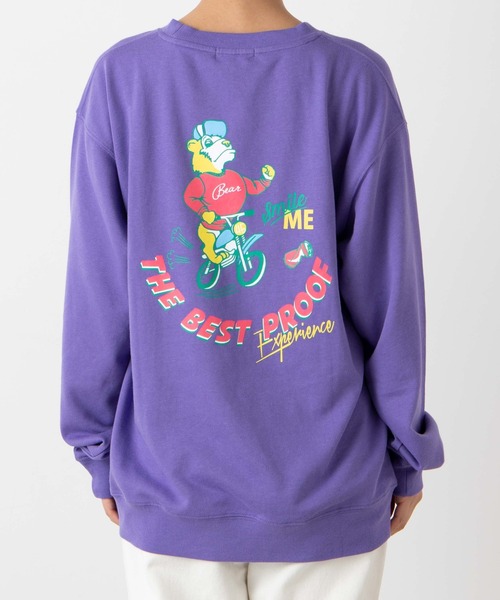 WEGO（ウィゴー）の「WEGO/アニマルモチーフプリントプルオーバー（スウェット・レディース・ライトパープル/スミクロ・SMALL/MEDIUM/LARGE）」の7枚目の写真