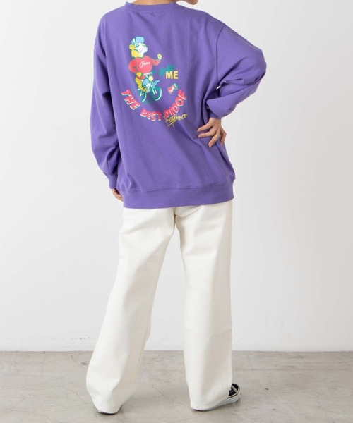 WEGO（ウィゴー）の「WEGO/アニマルモチーフプリントプルオーバー（スウェット・レディース・ライトパープル/スミクロ・SMALL/MEDIUM/LARGE）」の13枚目の写真