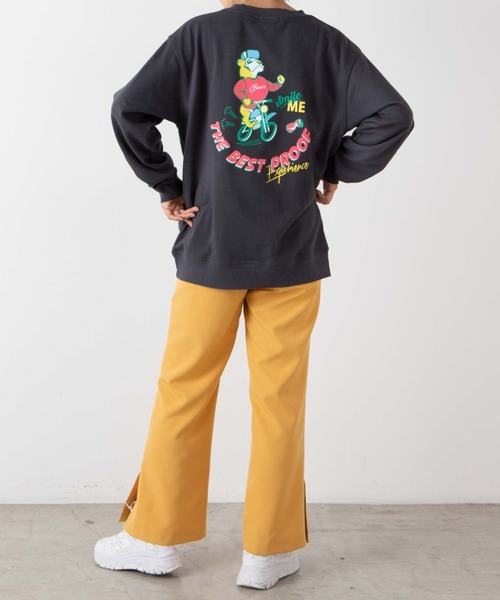 WEGO（ウィゴー）の「WEGO/アニマルモチーフプリントプルオーバー（スウェット・レディース・ライトパープル/スミクロ・SMALL/MEDIUM/LARGE）」の9枚目の写真