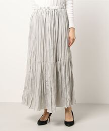AMERICAN HOLIC | 切り替えワッシャーティアードプリーツスカート(スカート)