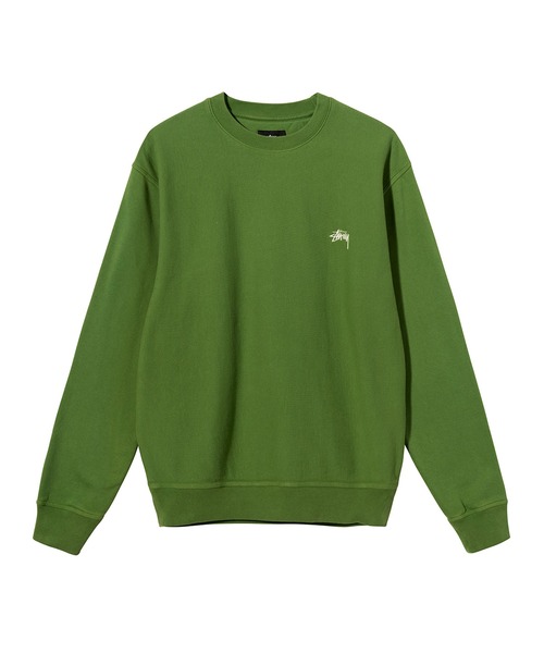 希少】ステューシー ワンポイント スウェット XL グリーン 緑 S