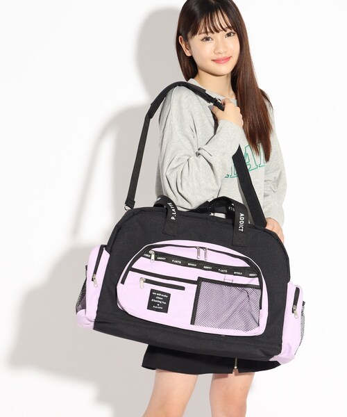 マルチポケットトラベルボストン ボストンバッグ Pink Latte ピンクラテ のファッション通販 Zozotown