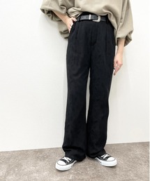 ジャガードクロスフレアパンツ 【ZOZOTOWN限定アイテム】