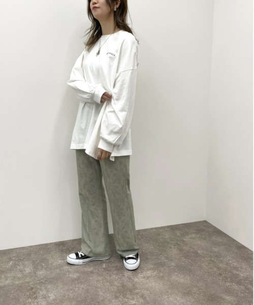 apres jour mignon（アプレジュールミニョン）の「ジャガードクロスフレアパンツ 【ZOZOTOWN限定アイテム】（その他パンツ・レディース・ブラック/グリーン系その他/ダークブルー・X-LARGE/フリー）」の15枚目の写真