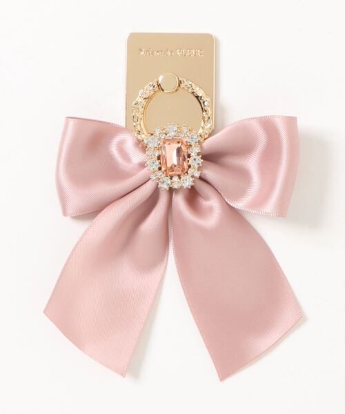 Maison de FLEUR - メゾンドフルール　ビジューリボンスマホリング ビジューリボンスマホリング/Maison de FLEUR（メゾン ド