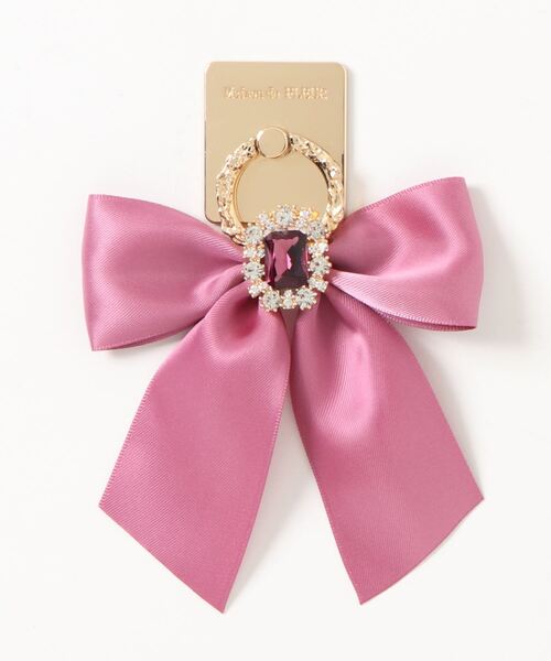 Maison de FLEUR - メゾンドフルール　ビジューリボンスマホリング メゾン ド フルール Maison de FLEUR ビジューリボンスマホ