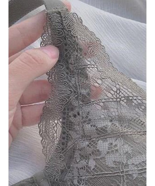 Lace Ladies（レースレディース）の「谷間メイク ノンワイヤーレースブラ&ショーツ 2点セット（ブラ&ショーツ・レディース・グリーン/モカ/ブラック/ワインレッド・80/70/75/85）」の9枚目の写真