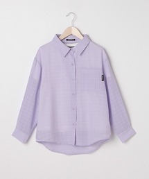 by LOVEiT | ロゴTシャツ×チェックシアーシャツセット(アンサンブル)