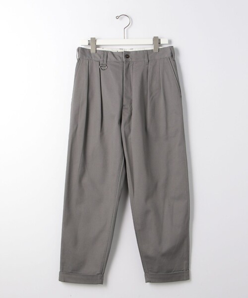 別注】【WEB限定】＜3/2 WORKS＞GLR 2プリーツ チノパンツ