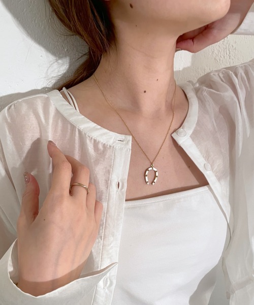 mystic（ミスティック）の「[Eau un bijou] hoof (necklace)（ネックレス・レディース・ゴールド・FREE）」の4枚目の写真