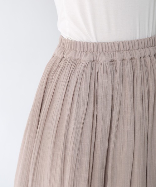 Honeys（ハニーズ）の「ロングギャザースカート（スカート・レディース・ネイビー/ブルー系その他/スミクロ/イエロー/ピンク系その他/ベージュ/オレンジ/ブルーグリーン・L/M/S）」の10枚目の写真