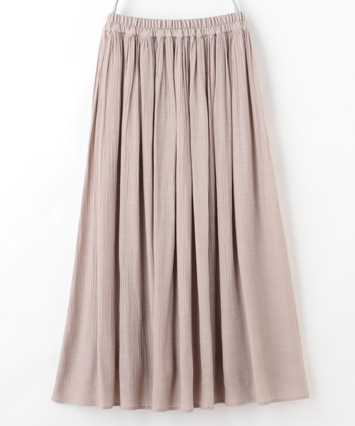 Honeys（ハニーズ）の「ロングギャザースカート（スカート・レディース・ネイビー/ブルー系その他/スミクロ/イエロー/ピンク系その他/ベージュ/オレンジ/ブルーグリーン・L/M/S）」の14枚目の写真