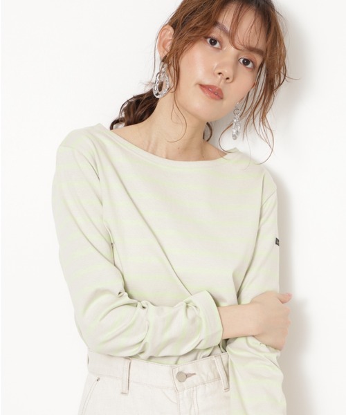 JILL STUART（ジルスチュアート）の「LE MINOR ボーダーTシャツ（Tシャツ/カットソー・レディース・ライトグリーン/ピンク/イエロー・FREE）」の2枚目の写真