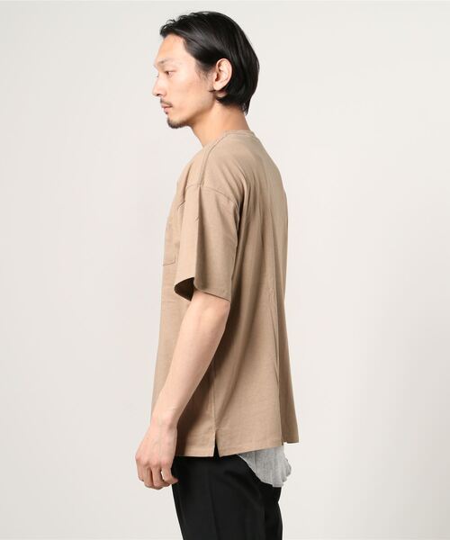 JOHN'S CLOSET(ジョンズクローゼット)の「【i】ビッグシルエット アンサンブル Tシャツ×タンクトップ(Tシャツ/カットソー・メンズ・グリーン/サックスブルー/ホワイト/ブラック/杢グレー/ベージュ/グリーン系その他/ブルー系その他/パープル系その他・MEDIUM/LARGE/X-LARGE)」の14枚目の写真