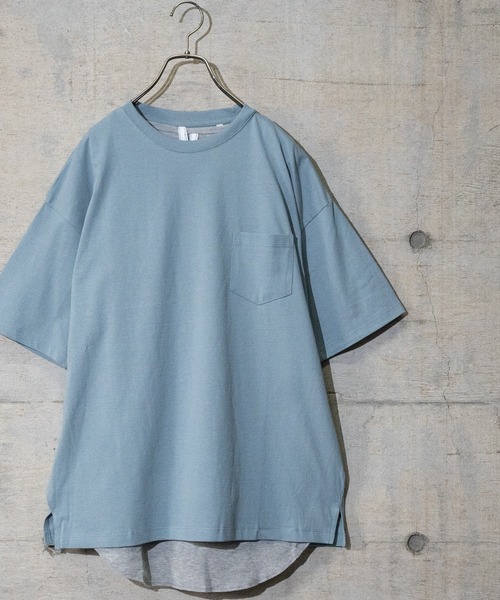 JOHN'S CLOSET(ジョンズクローゼット)の「【i】ビッグシルエット アンサンブル Tシャツ×タンクトップ(Tシャツ/カットソー・メンズ・グリーン/サックスブルー/ホワイト/ブラック/杢グレー/ベージュ/グリーン系その他/ブルー系その他/パープル系その他・MEDIUM/LARGE/X-LARGE)」の1枚目の写真