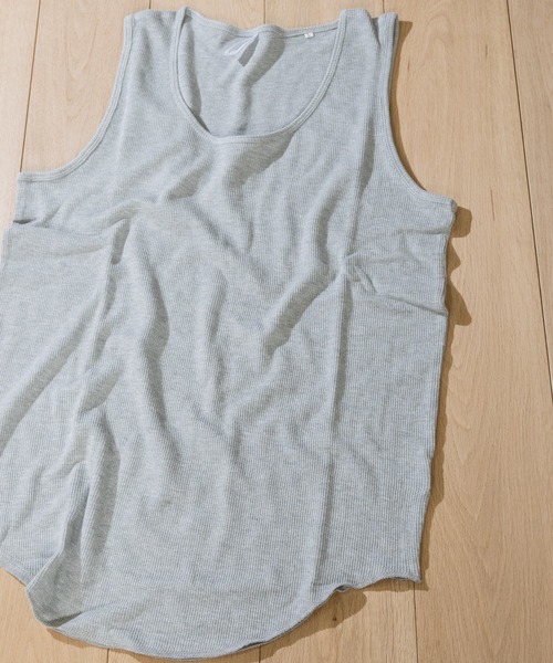 JOHN'S CLOSET(ジョンズクローゼット)の「【i】ビッグシルエット アンサンブル Tシャツ×タンクトップ(Tシャツ/カットソー・メンズ・グリーン/サックスブルー/ホワイト/ブラック/杢グレー/ベージュ/グリーン系その他/ブルー系その他/パープル系その他・MEDIUM/LARGE/X-LARGE)」の13枚目の写真