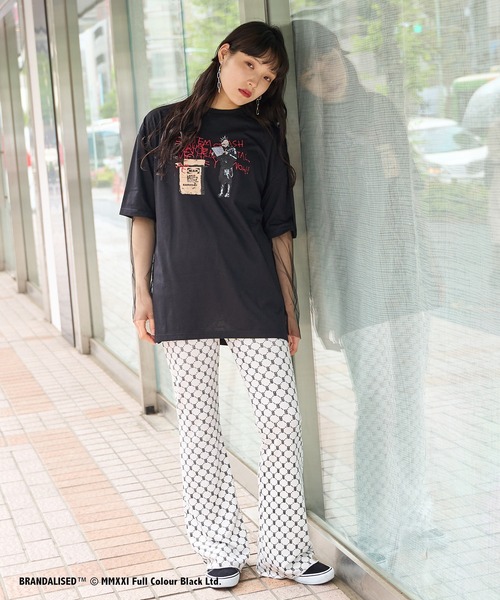 RASVOA(ラスボア)の「Banksy's GraffitiビッグT/Art DIY Punk(Tシャツ/カットソー・レディース・ブラック/オフホワイト・FREE)」の17枚目の写真