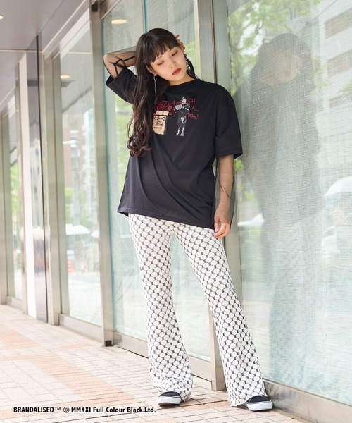 RASVOA(ラスボア)の「Banksy's GraffitiビッグT/Art DIY Punk(Tシャツ/カットソー・レディース・ブラック/オフホワイト・FREE)」の7枚目の写真