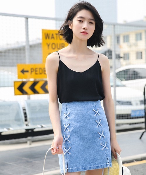 yuue' ( wear )(ユーイ)の「レイヤードシンプルキャミソール(キャミソール・レディース・ホワイト/レッド・FREE)」の19枚目の写真
