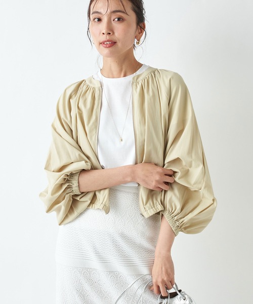 RIVE DROITE（リヴドロワ）の「コンパクトヤーンクルーTシャツ（Tシャツ/カットソー・レディース・ネイビー/ベージュ/ホワイト・FREE）」の18枚目の写真