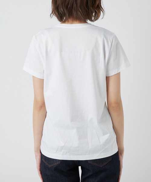 RIVE DROITE（リヴドロワ）の「コンパクトヤーンクルーTシャツ（Tシャツ/カットソー・レディース・ネイビー/ベージュ/ホワイト・FREE）」の21枚目の写真