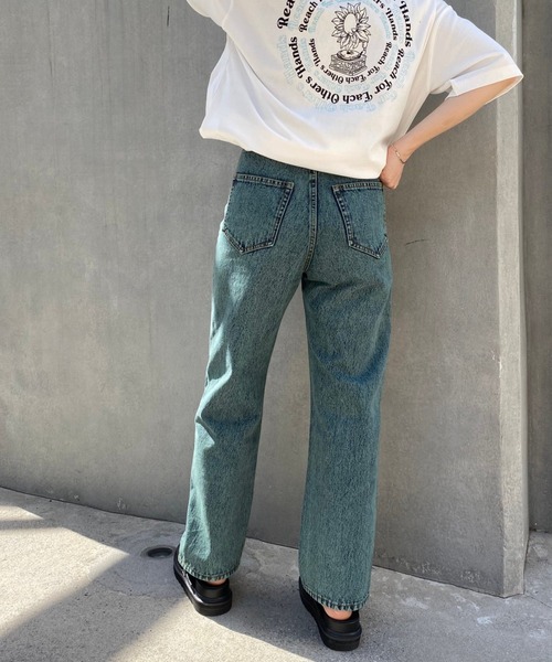 PBLIM（ページボーイリム）の「【PAGEBOYLIM】カラーストレートデニム（デニムパンツ・レディース・グリーン系その他/ブルー系その他・MEDIUM/LARGE）」の12枚目の写真