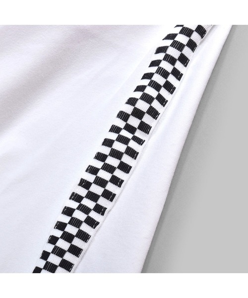 ZIDDY（ジディ）の「ZIDDY/サイド ブロック チェック ライン キャミソール（キャミソール・キッズ・ホワイト/ブラック・160/140/150/130）」の7枚目の写真