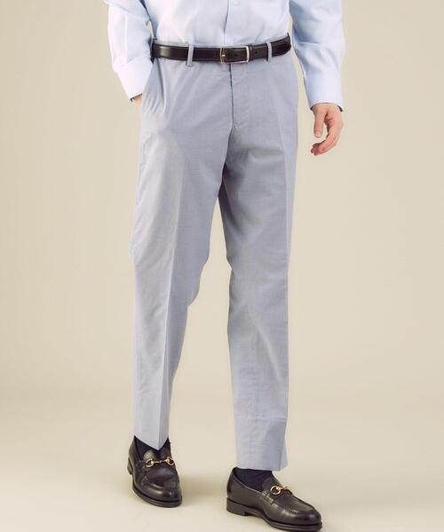 green label relaxing（グリーンレーベルリラクシング）の「＜機能/洗濯機洗い可・スーパークリース＞ハウンドトゥース MAGICOMFORT スリムスラックス＃（スラックス・メンズ・ロイヤルブルー/ネイビー/グレー・X-LARGE/MEDIUM/SMALL/LARGE/X-SMALL）」の3枚目の写真