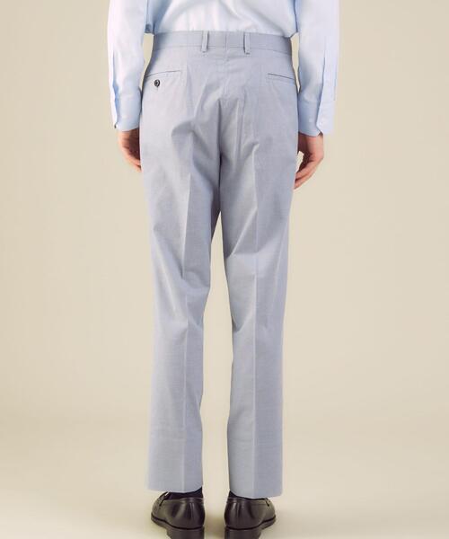 green label relaxing（グリーンレーベルリラクシング）の「＜機能/洗濯機洗い可・スーパークリース＞ハウンドトゥース MAGICOMFORT スリムスラックス＃（スラックス・メンズ・ロイヤルブルー/ネイビー/グレー・X-LARGE/MEDIUM/SMALL/LARGE/X-SMALL）」の6枚目の写真