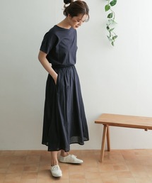 URBAN RESEARCH DOORS | コットンギャザーワンピース(ワンピース)