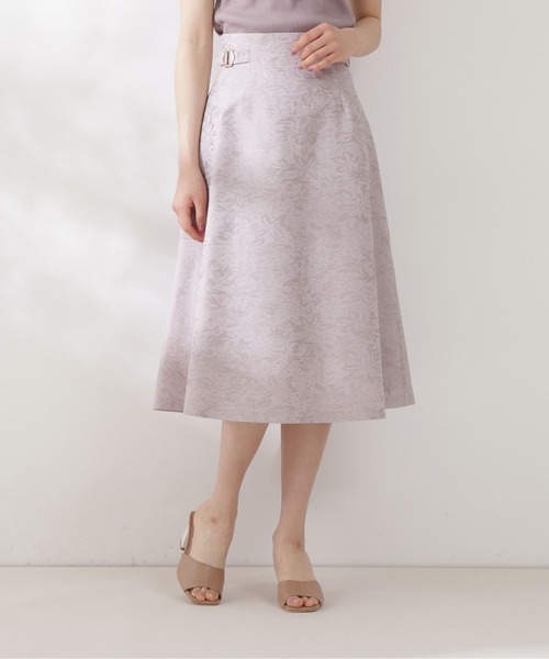 PROPORTION BODY DRESSING(プロポーションボディドレッシング)の「バックシャンジャガードフレアスカート / 1211220505(スカート・レディース・グレー/ピンク系その他2・X-SMALL/SMALL/MEDIUM)」の9枚目の写真