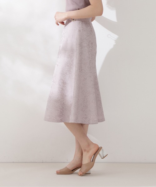 PROPORTION BODY DRESSING(プロポーションボディドレッシング)の「バックシャンジャガードフレアスカート / 1211220505(スカート・レディース・グレー/ピンク系その他2・X-SMALL/SMALL/MEDIUM)」の8枚目の写真