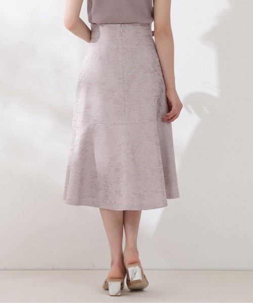 PROPORTION BODY DRESSING(プロポーションボディドレッシング)の「バックシャンジャガードフレアスカート / 1211220505(スカート・レディース・グレー/ピンク系その他2・X-SMALL/SMALL/MEDIUM)」の4枚目の写真