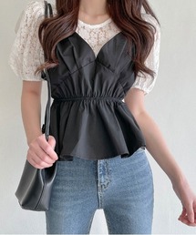 SONA | SONYUNARA フラワーレースビスチェブラウス(シャツ/ブラウス)