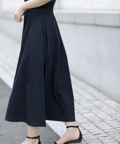 URBAN RESEARCH Sonny Label（アーバンリサーチサニーレーベル）の「【WEB限定】フレンチラグランフレアワンピース（ワンピース・レディース・ネイビー/グレー系その他/ピンクベージュ・FREE）」の5枚目の写真