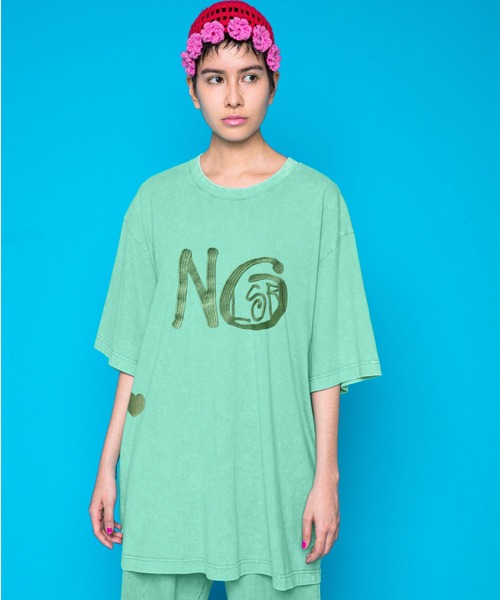 Little sunny bite（リトルサニーバイト）の「LittleSunnyBite/リトルサニーバイト/Vintage tee（Tシャツ/カットソー・レディース・ブラック/ピンク/グリーン・S/M）」の2枚目の写真