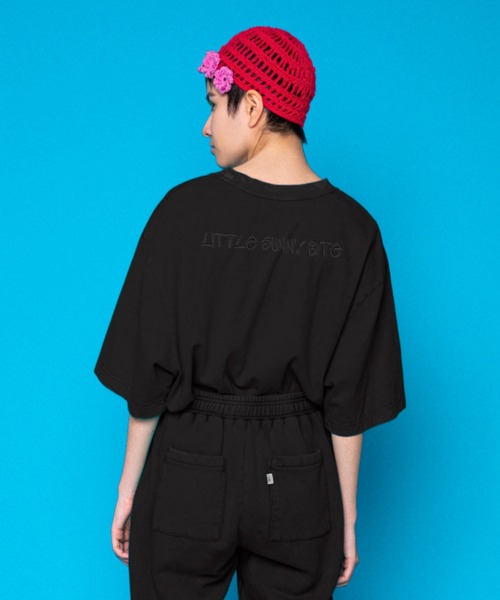 Little sunny bite（リトルサニーバイト）の「LittleSunnyBite/リトルサニーバイト/Vintage tee（Tシャツ/カットソー・レディース・ブラック/ピンク/グリーン・S/M）」の9枚目の写真