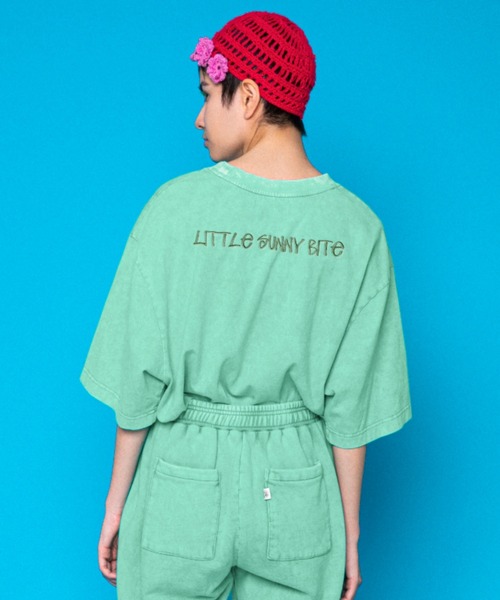 Little sunny bite（リトルサニーバイト）の「LittleSunnyBite/リトルサニーバイト/Vintage tee（Tシャツ/カットソー・レディース・ブラック/ピンク/グリーン・S/M）」の7枚目の写真