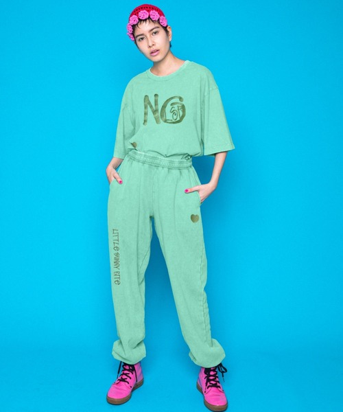 Little sunny bite（リトルサニーバイト）の「LittleSunnyBite/リトルサニーバイト/Vintage tee（Tシャツ/カットソー・レディース・ブラック/ピンク/グリーン・S/M）」の8枚目の写真