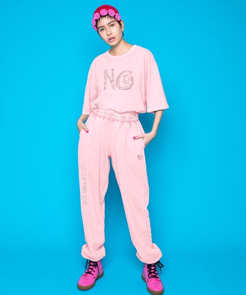 Little sunny bite（リトルサニーバイト）の「LittleSunnyBite/リトルサニーバイト/Vintage tee（Tシャツ/カットソー・レディース・ブラック/ピンク/グリーン・S/M）」の5枚目の写真