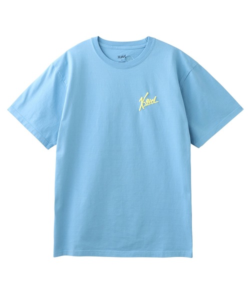 X-girl（エックスガール）の「HANDWRITING LOGO S/S TEE（Tシャツ/カットソー・レディース・ホワイト/ライトブルー/ブラック/ピンク・M/XL/L/S）」の17枚目の写真