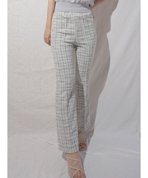 MERCURYDUO(マーキュリーデュオ)の「ジャガードカットフレアイージーパンツ(その他パンツ・レディース・その他1・SMALL/MEDIUM)」の1枚目の写真