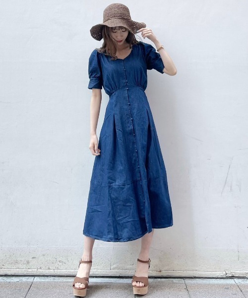 セール バックバイカラーリボンワンピース ワンピース Dazzlin ダズリン のファッション通販 Zozotown