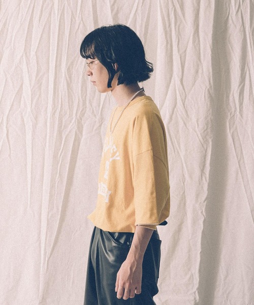 VOTE MAKE NEW CLOTHES（ボートメイクニュークローズ）の「『別注』VOTE MAKE NEW CLOTHES×URiD　BIG 2PLY TEE（Tシャツ/カットソー・メンズ・パープル/イエロー/ブルー・FREE）」の8枚目の写真