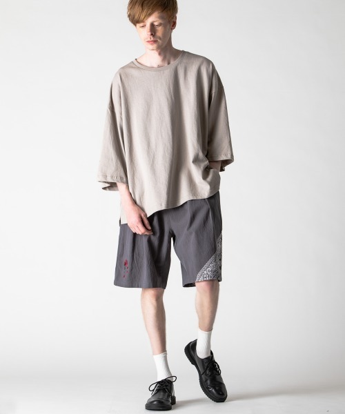 パンツ DIANTE ASYMMETRY NECK KNITKNIT SHORTS rehacer（レアセル）の「rehacer : Asymmetry Easy Shorts