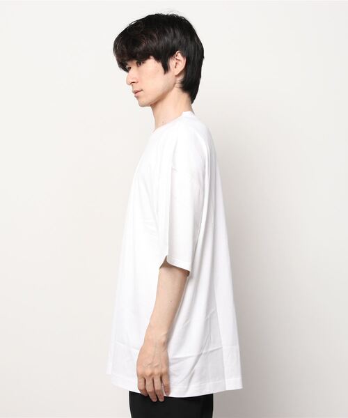 ATON（エイトン）の「ATON (エイトン) SUVIN OVERSIZED T-SHIRT/オーバーサイズティーシャツ（Tシャツ/カットソー・メンズ・ホワイト・2/4/6）」の2枚目の写真